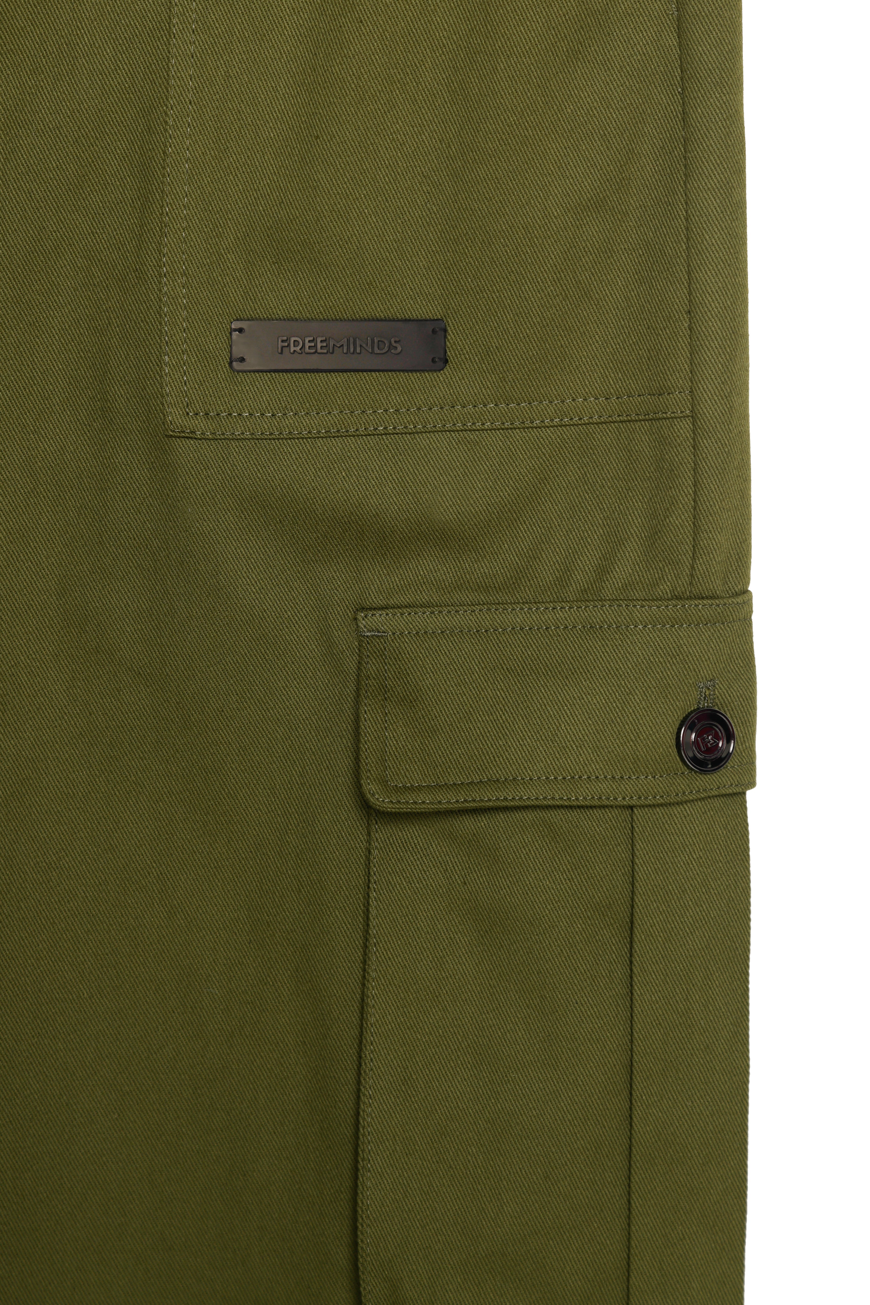 كارغو بانتس أخضر جيشي من فري مايندز