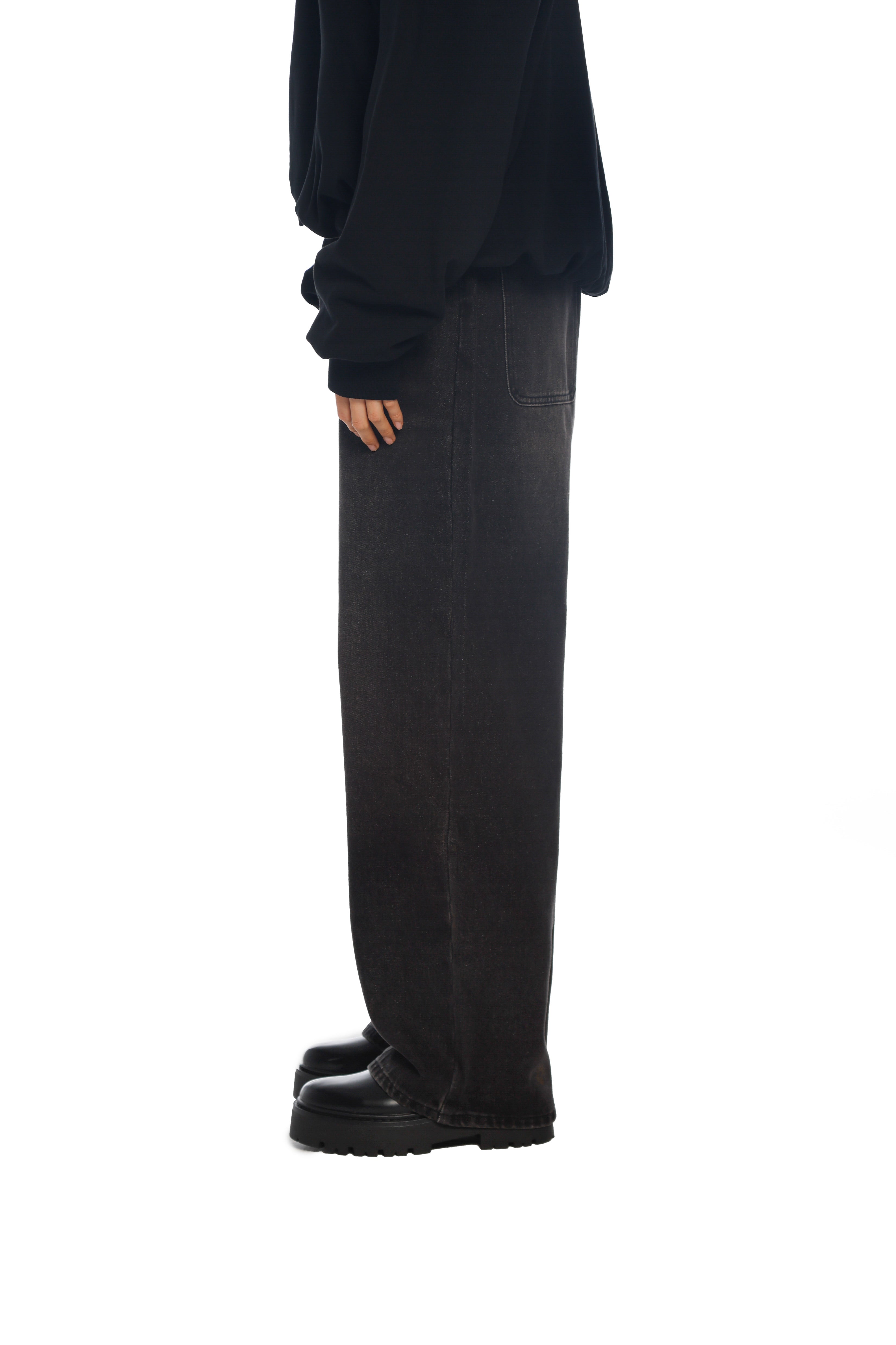 فري مايندز جينز دنيم باللون الأسود المغسول