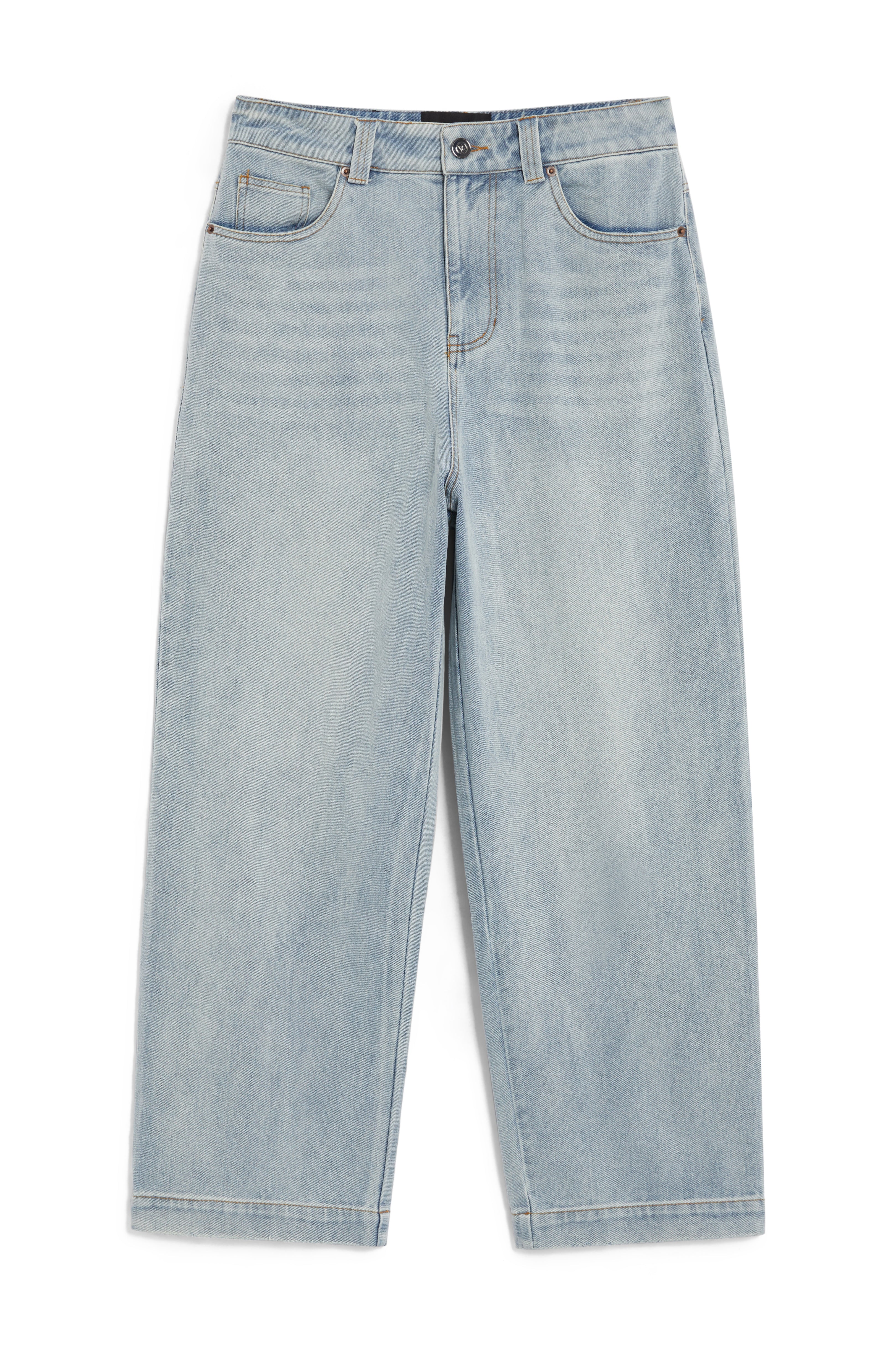FREEMINDS WIDE LEG BLUE DENIM JEANS