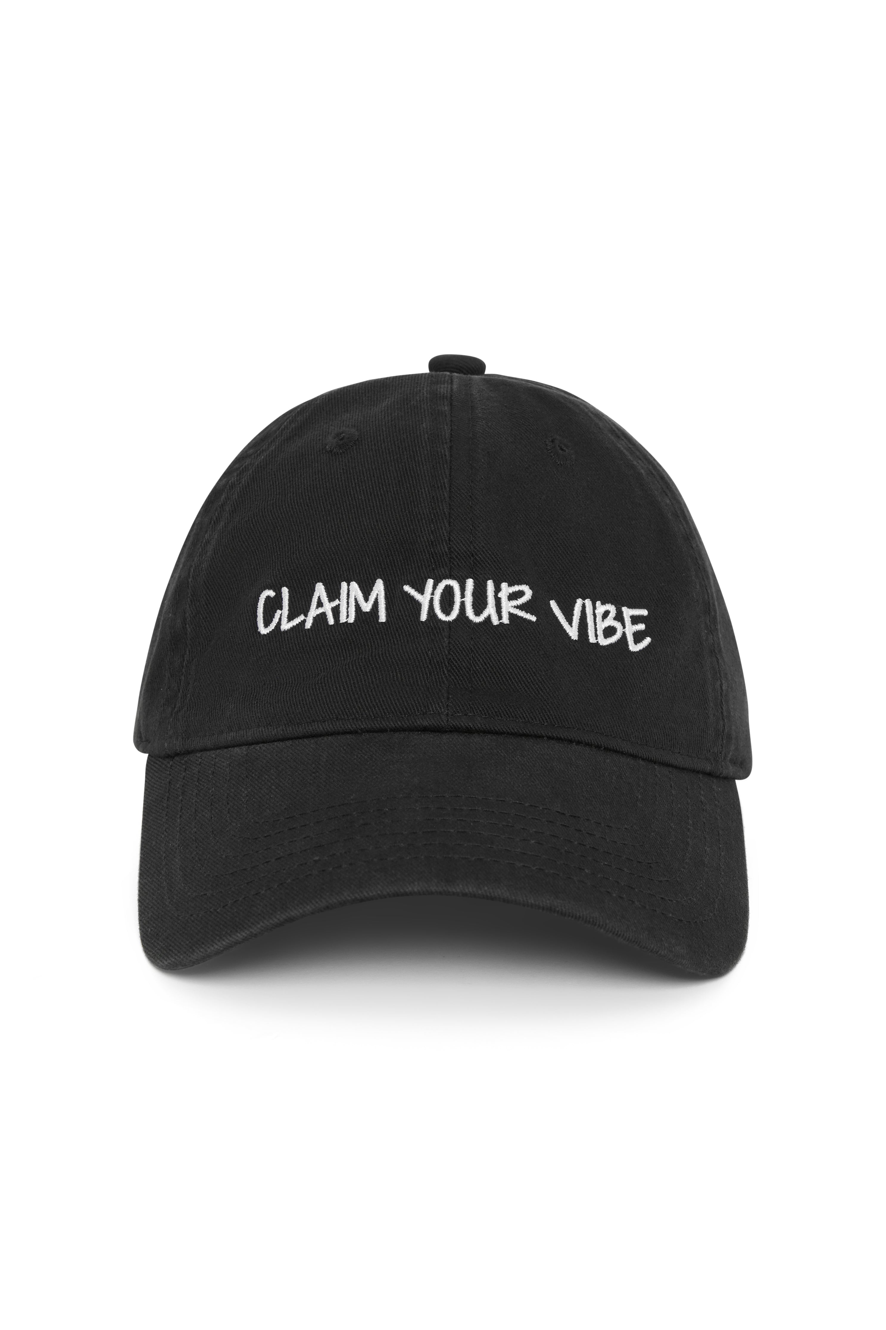 FREEMINDS WASHED BLACK CLAIM YOUR VIBE CAP