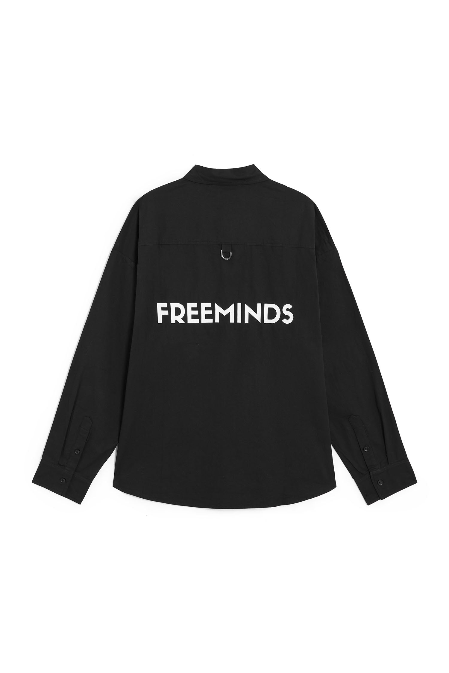 شيرت FREEMINDS طويل الأكمام باللون الأسود