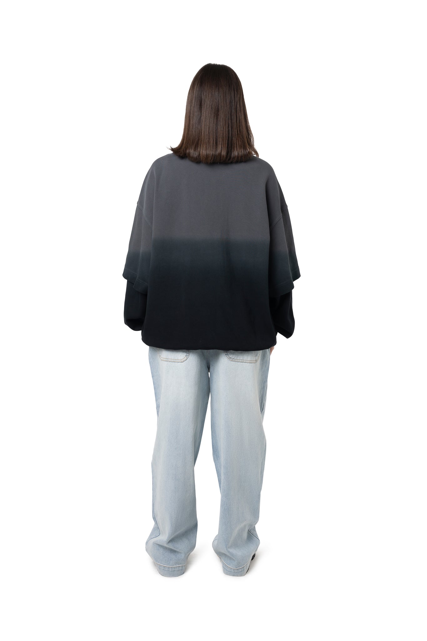 FREEMINDS WIDE LEG BLUE DENIM JEANS