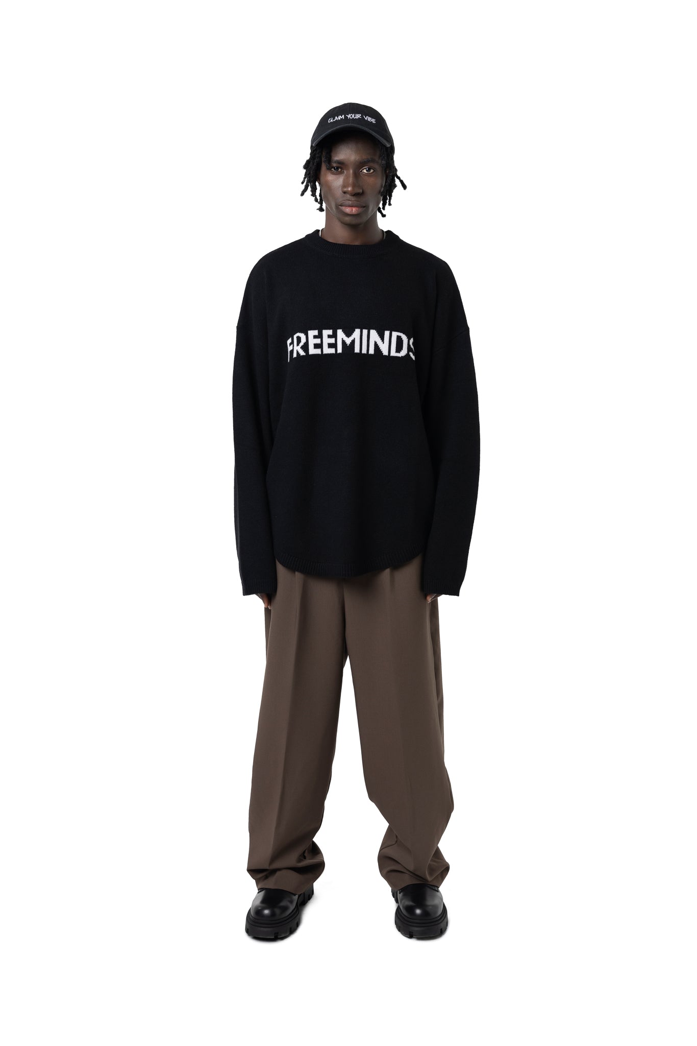 FREEMINDS WOOL KNITTED JUMPER