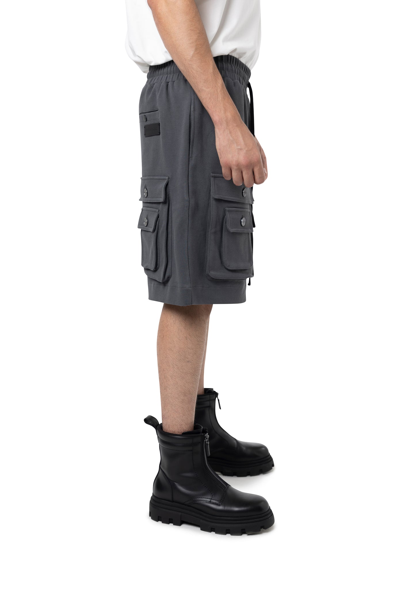 FRENCH TERRY CARGO DARK GRAY SHORT