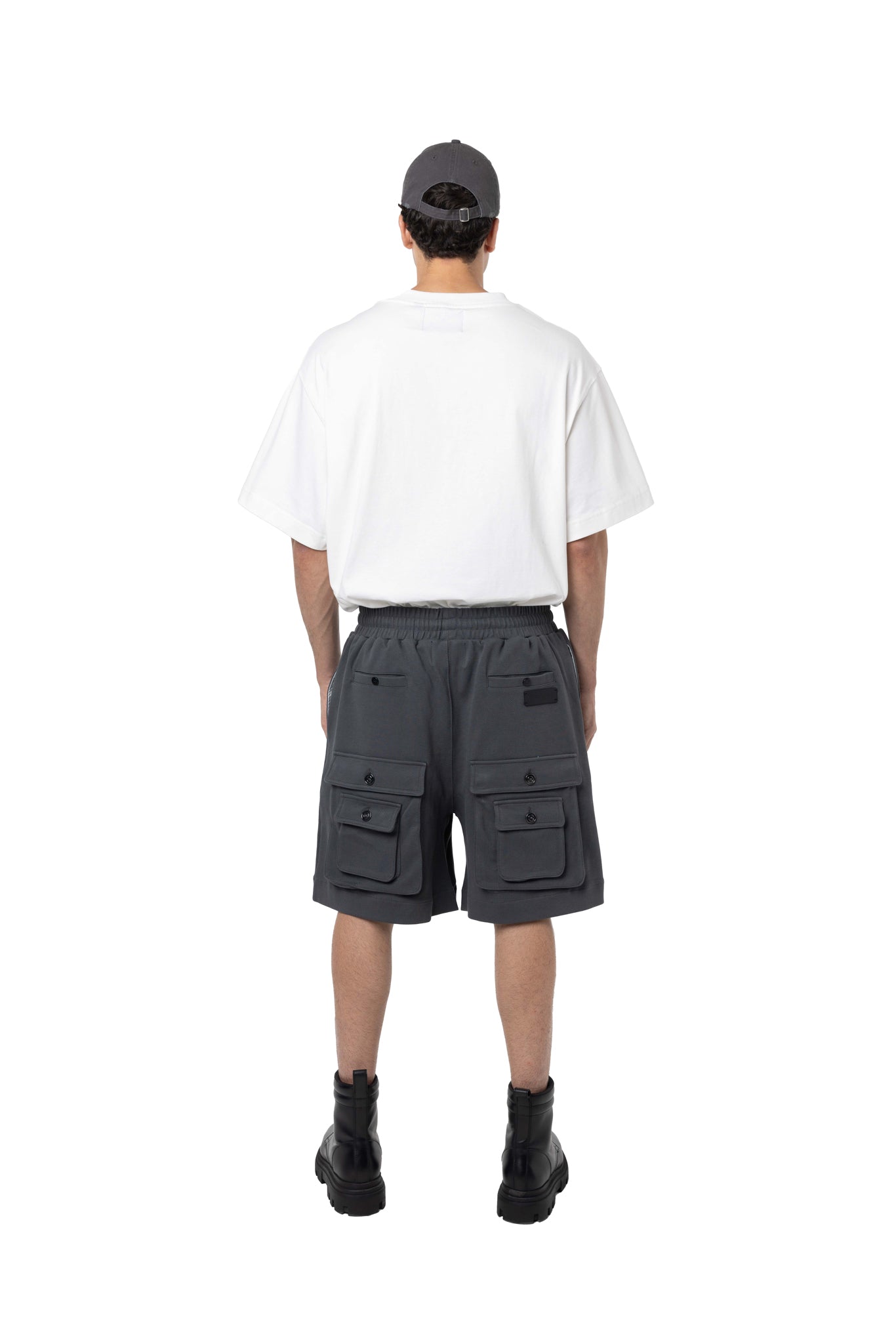 FRENCH TERRY CARGO DARK GRAY SHORT