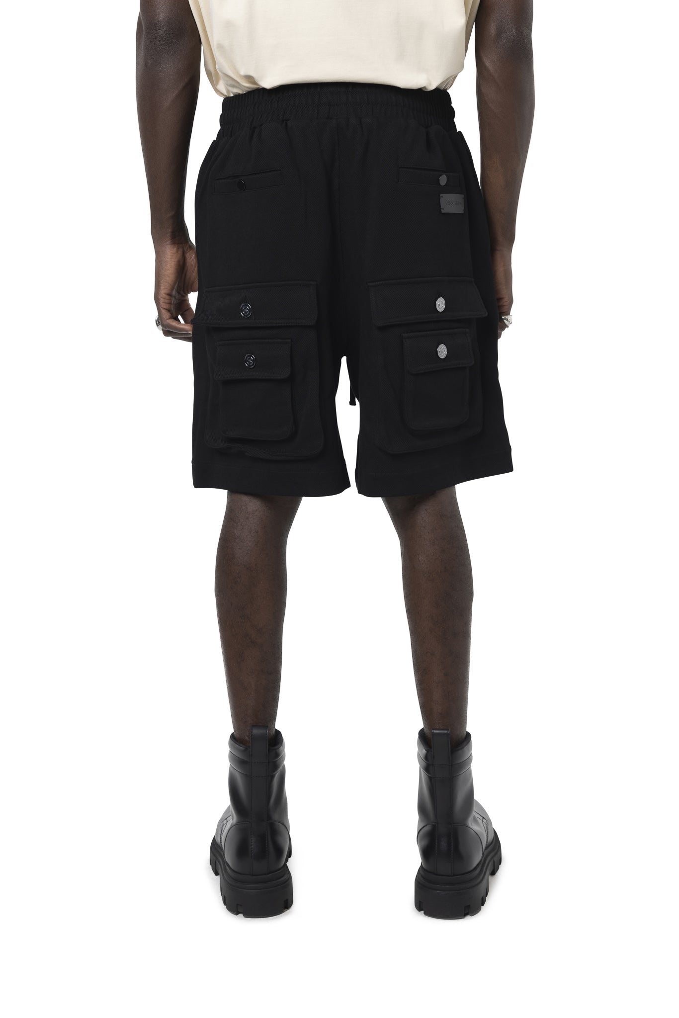 FRENCH TERRY CARGO BLACK SHORT