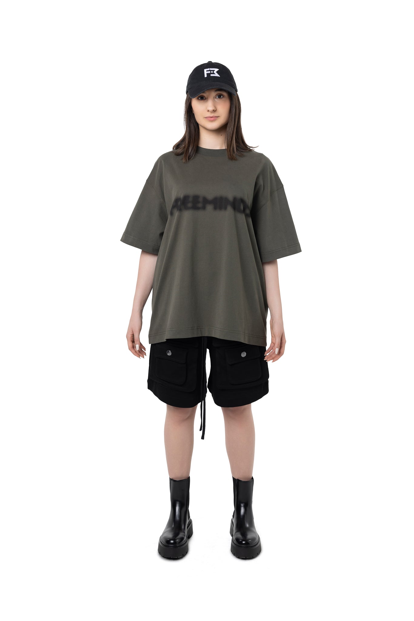 GREEN NAVY LOGO T-SHIRT