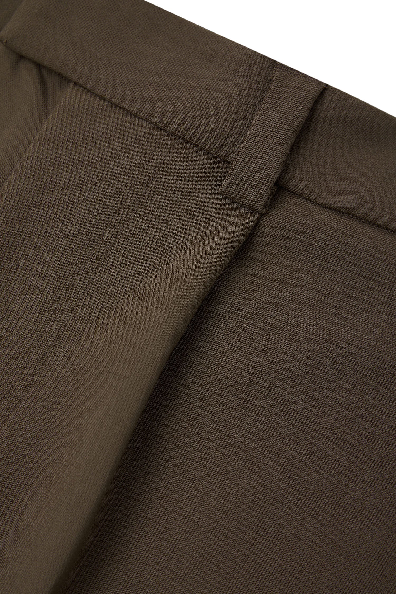 FREEMINDS WIDE LEG BROWN TROUSER