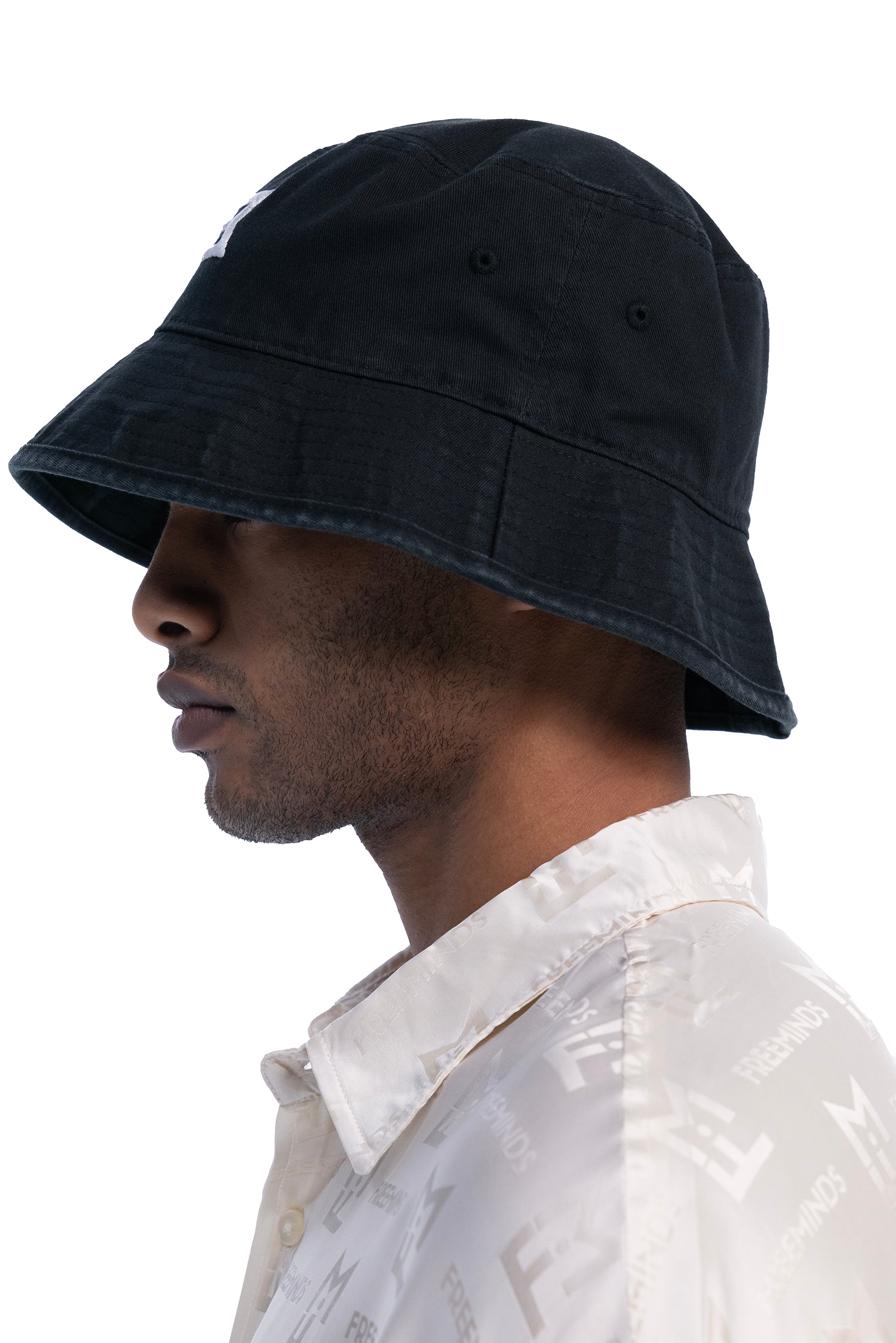 EMBROIDERED LOGO BUCKET HAT