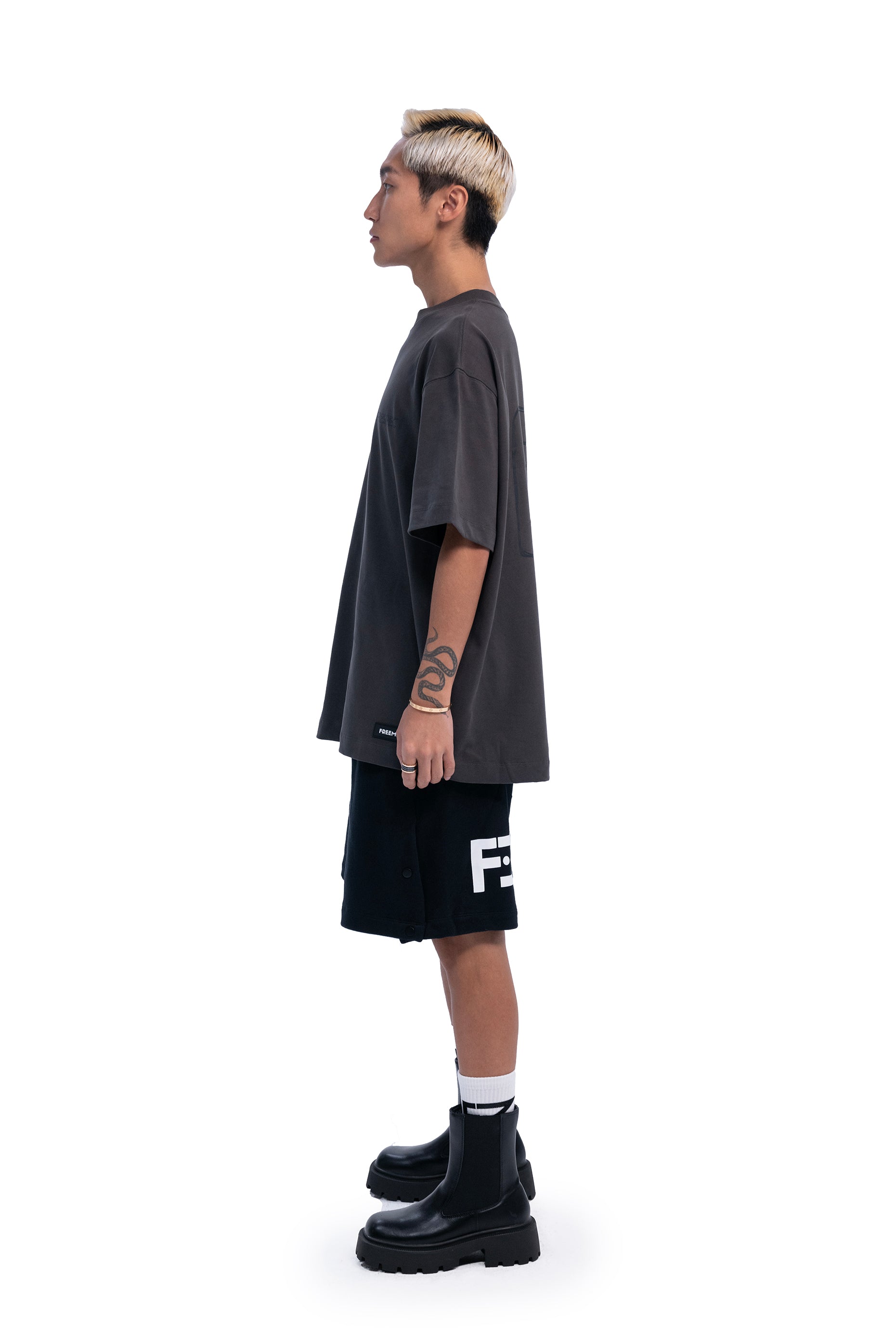 WASHED GRAY EGO VS SELF-RESPECT T-SHIRT