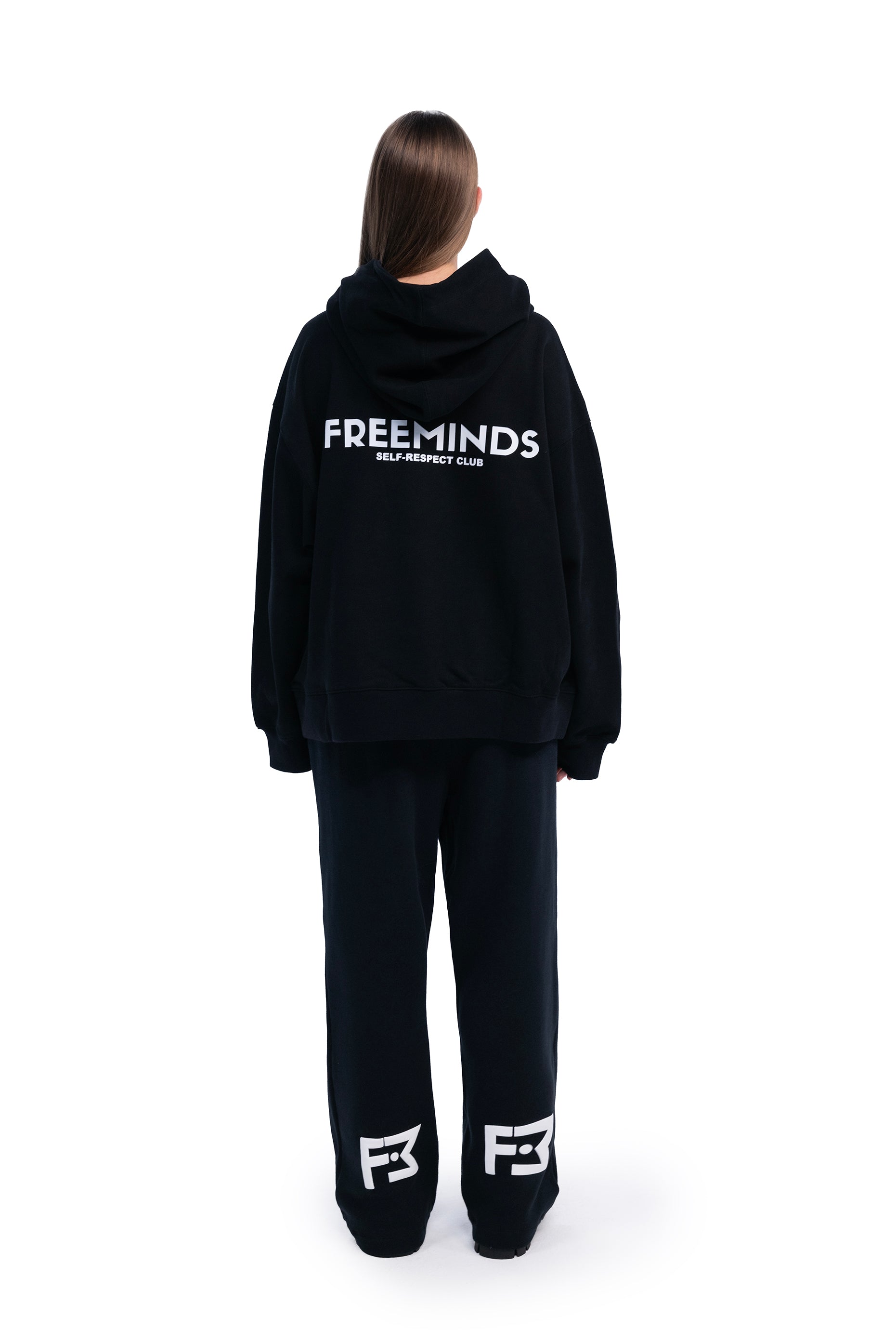 BLACK SELF-RESPECT CLUB OVERSIZED HOODIE