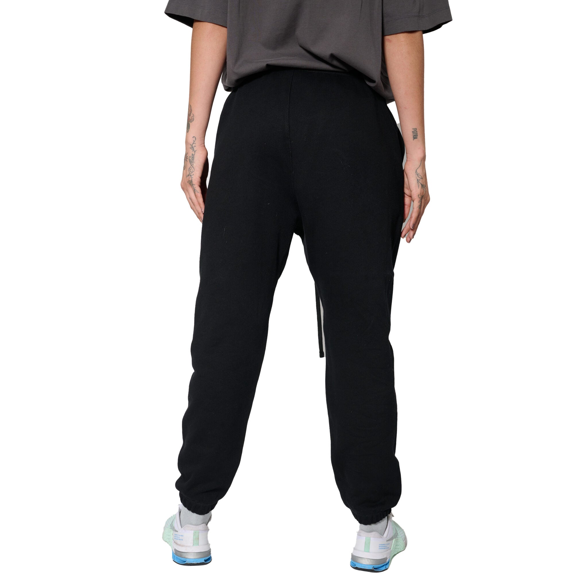 BLACK TERRY SWEATPANTS