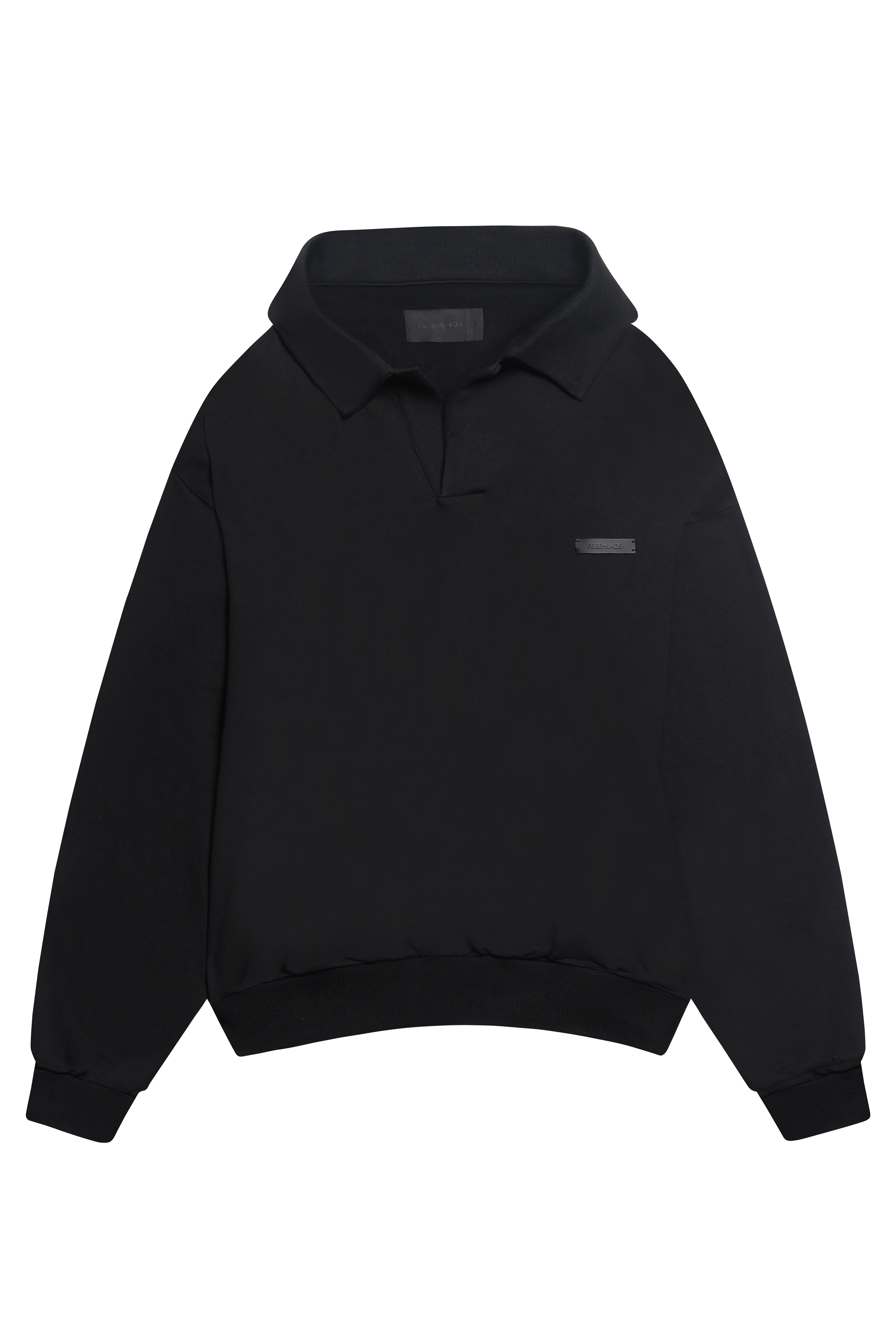 سويتشيرت بولو فري مايندز باللون الأسود