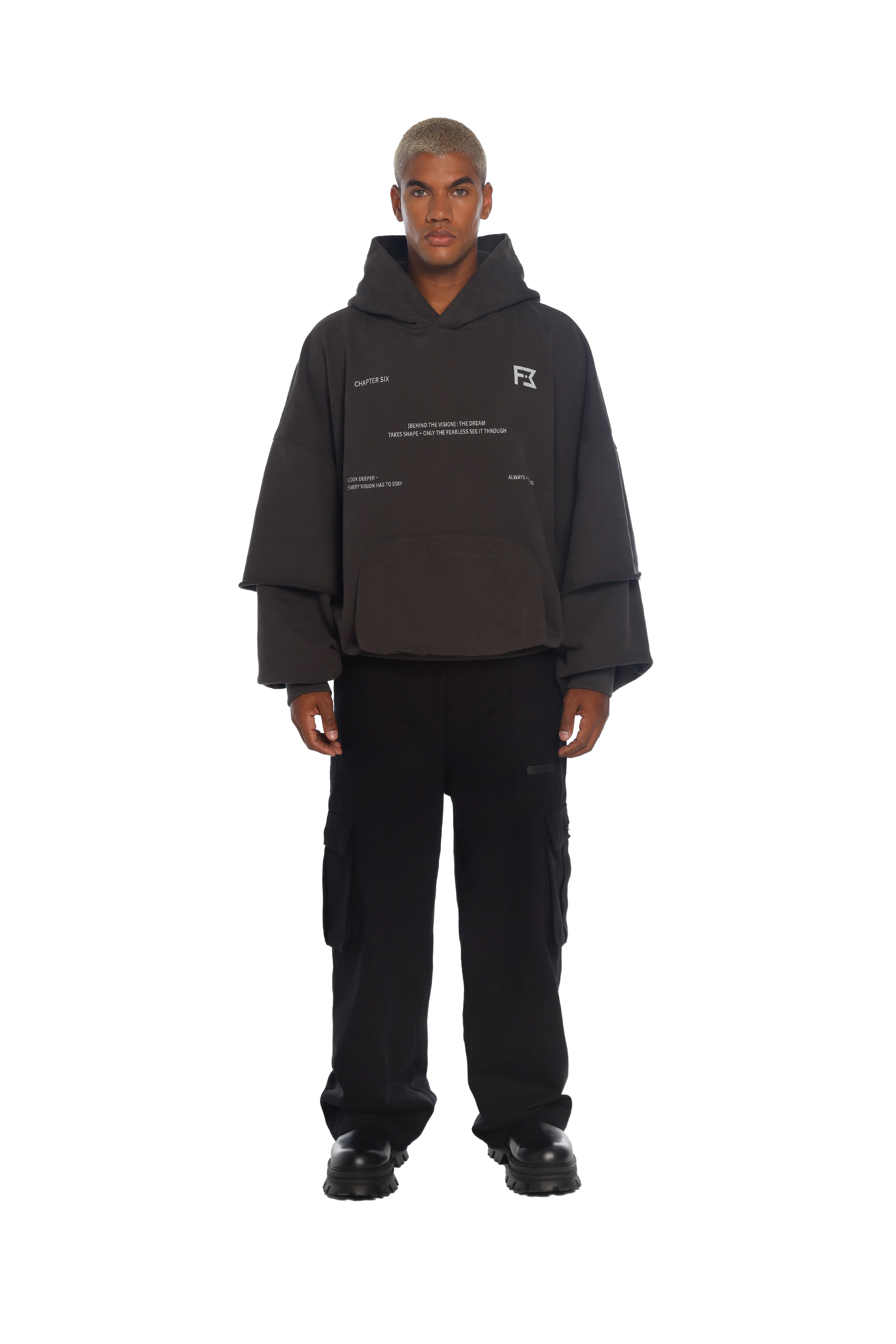 هودي فري مايندز Chapter Six  باللون الرمادي