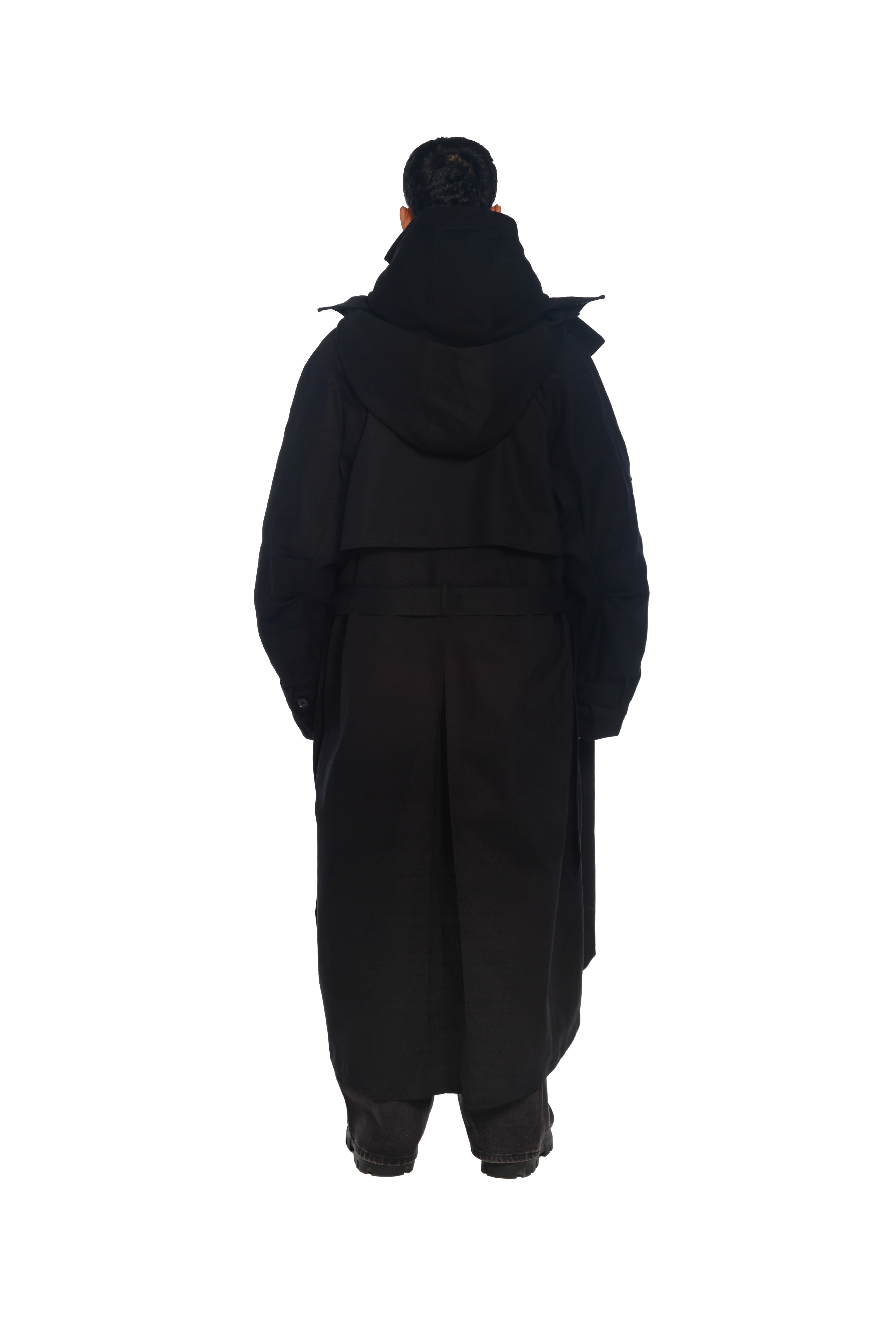 فري مايندز ترنش كوت باللون الأسود