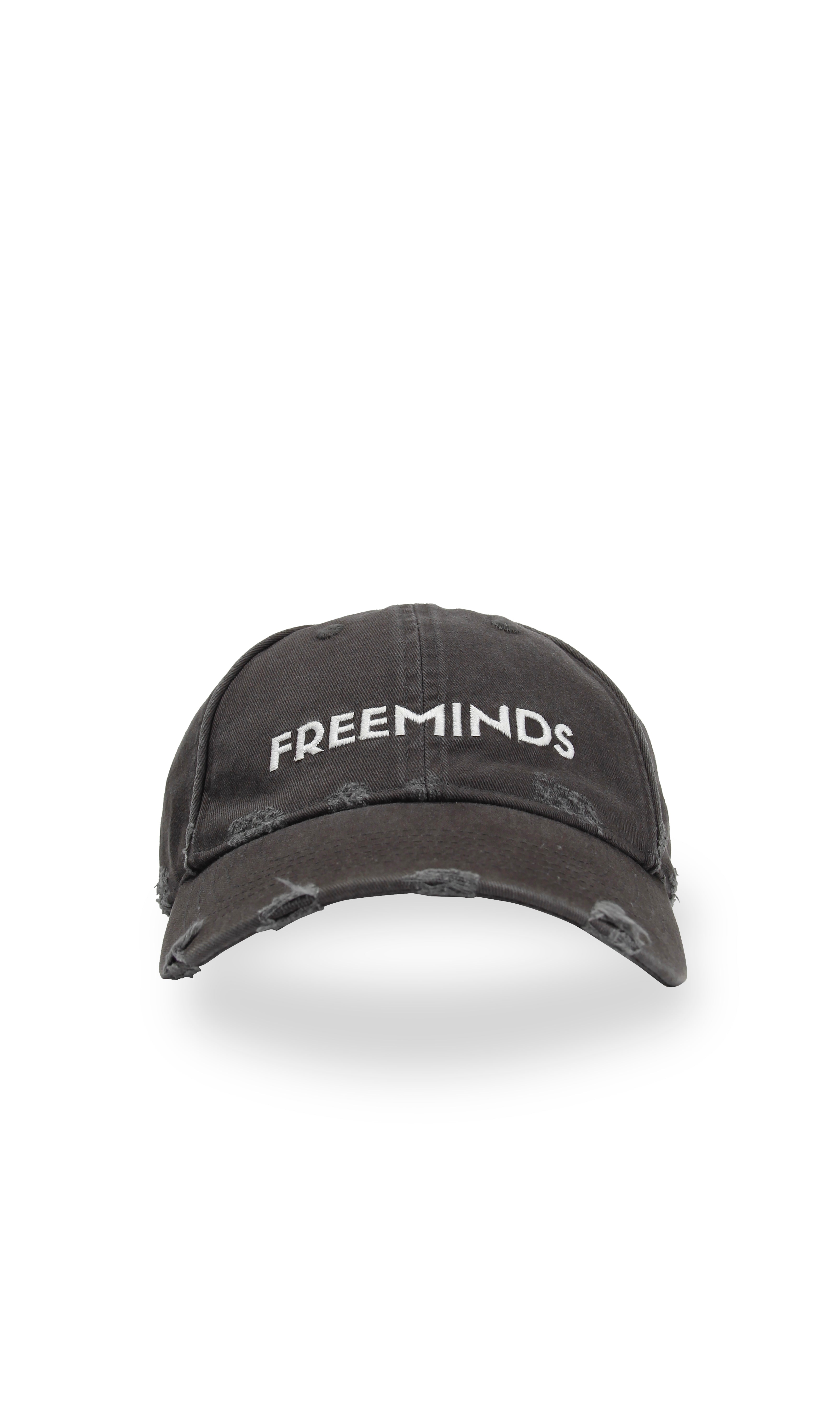 FREEMINDS WASHED GRAY LOGO CAP