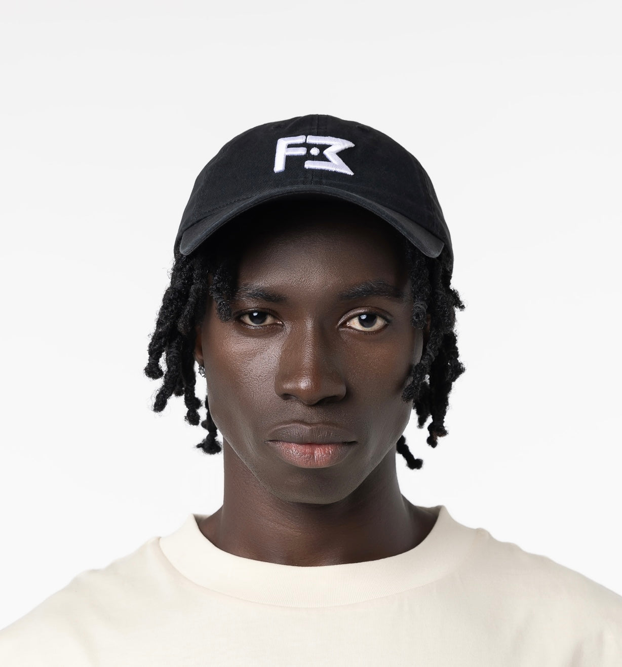 FREEMINDS WASHED BLACK ICON LOGO CAP