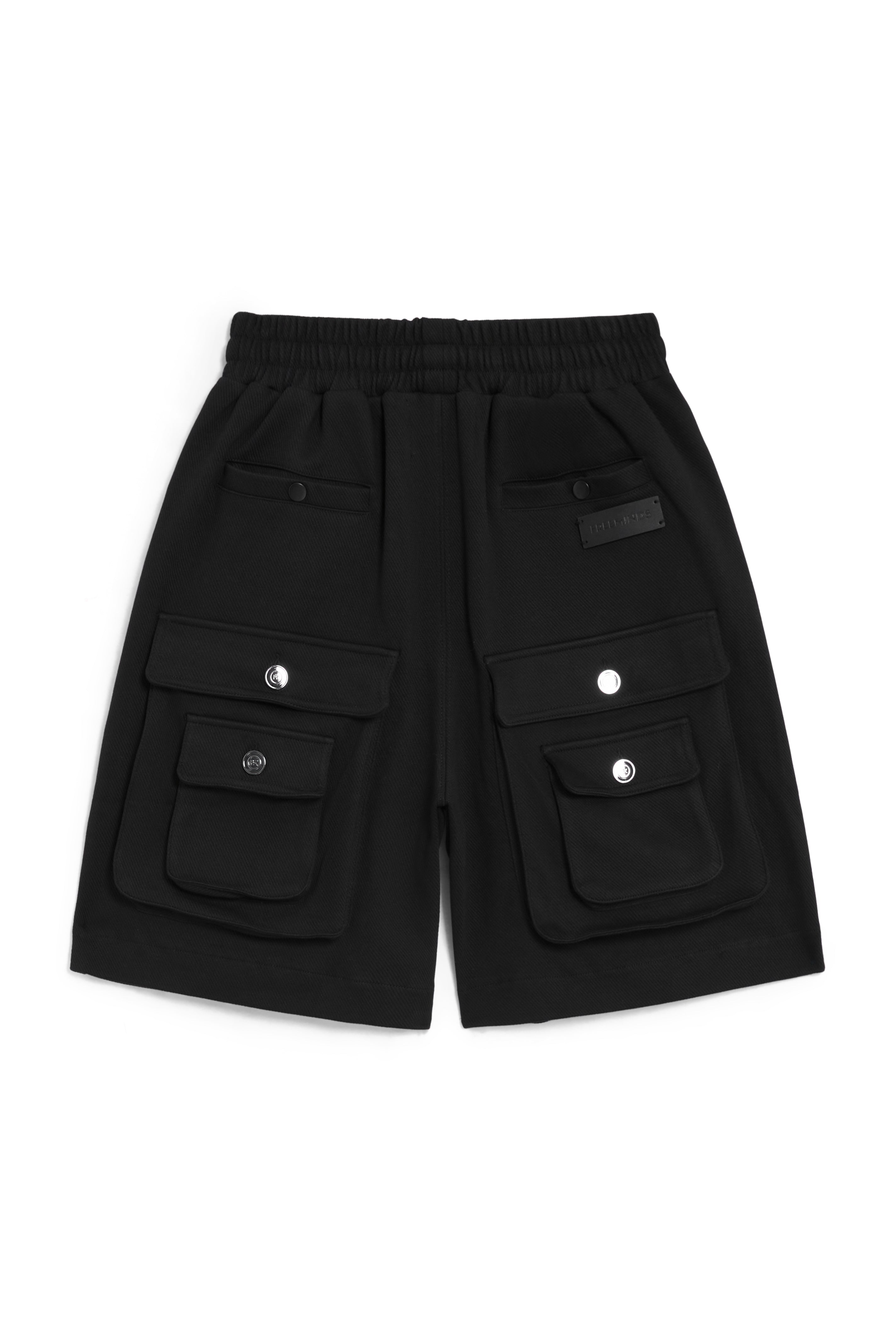 FRENCH TERRY CARGO BLACK SHORT