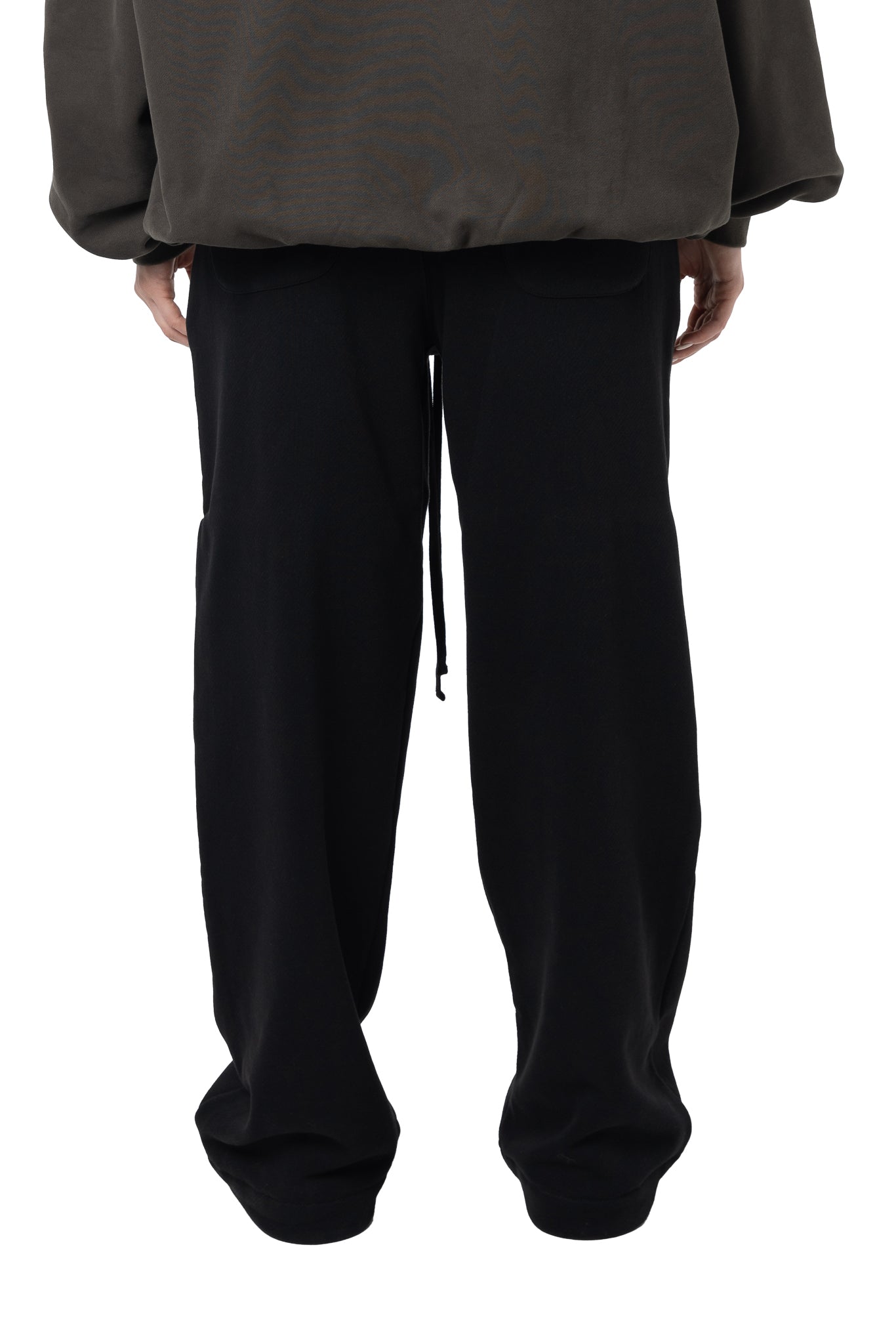 FREEMINDS FRENCH TERRY BLACK SWEATPANTS