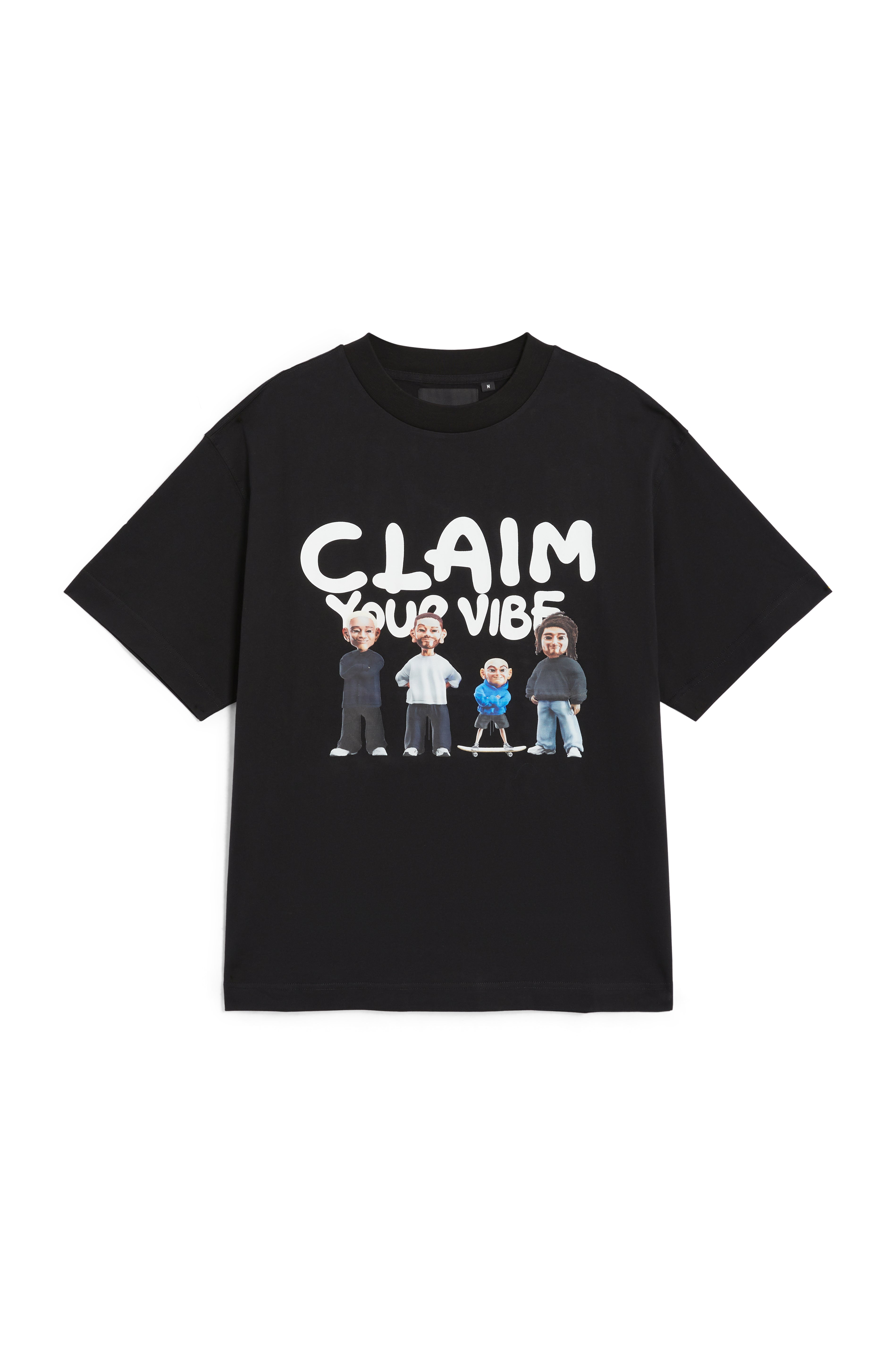 CLAIM YOUR VIBE BLACK T-SHIRT