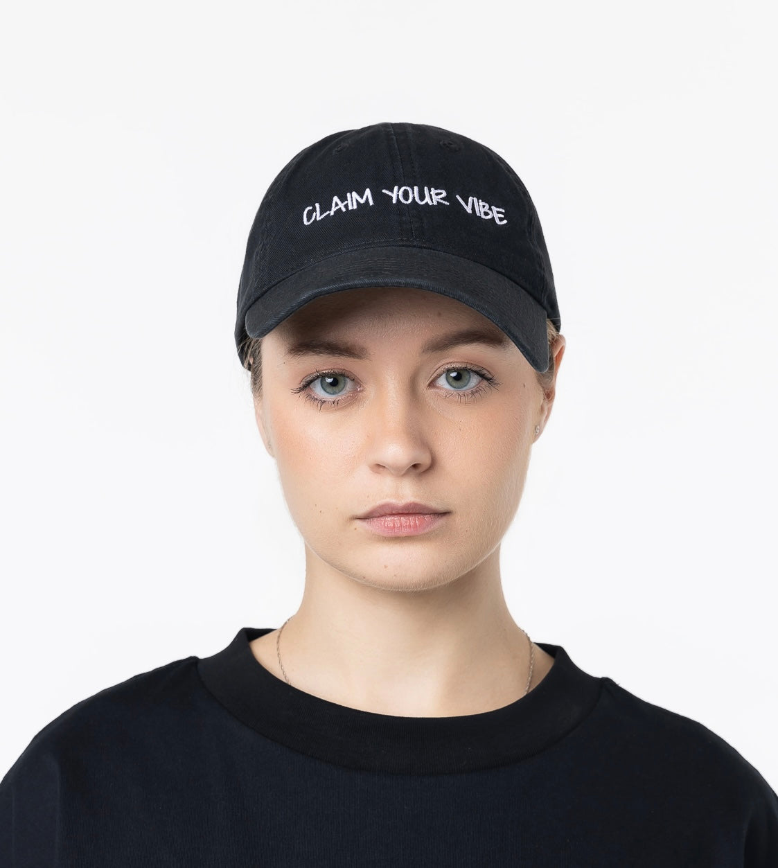 FREEMINDS WASHED BLACK CLAIM YOUR VIBE CAP