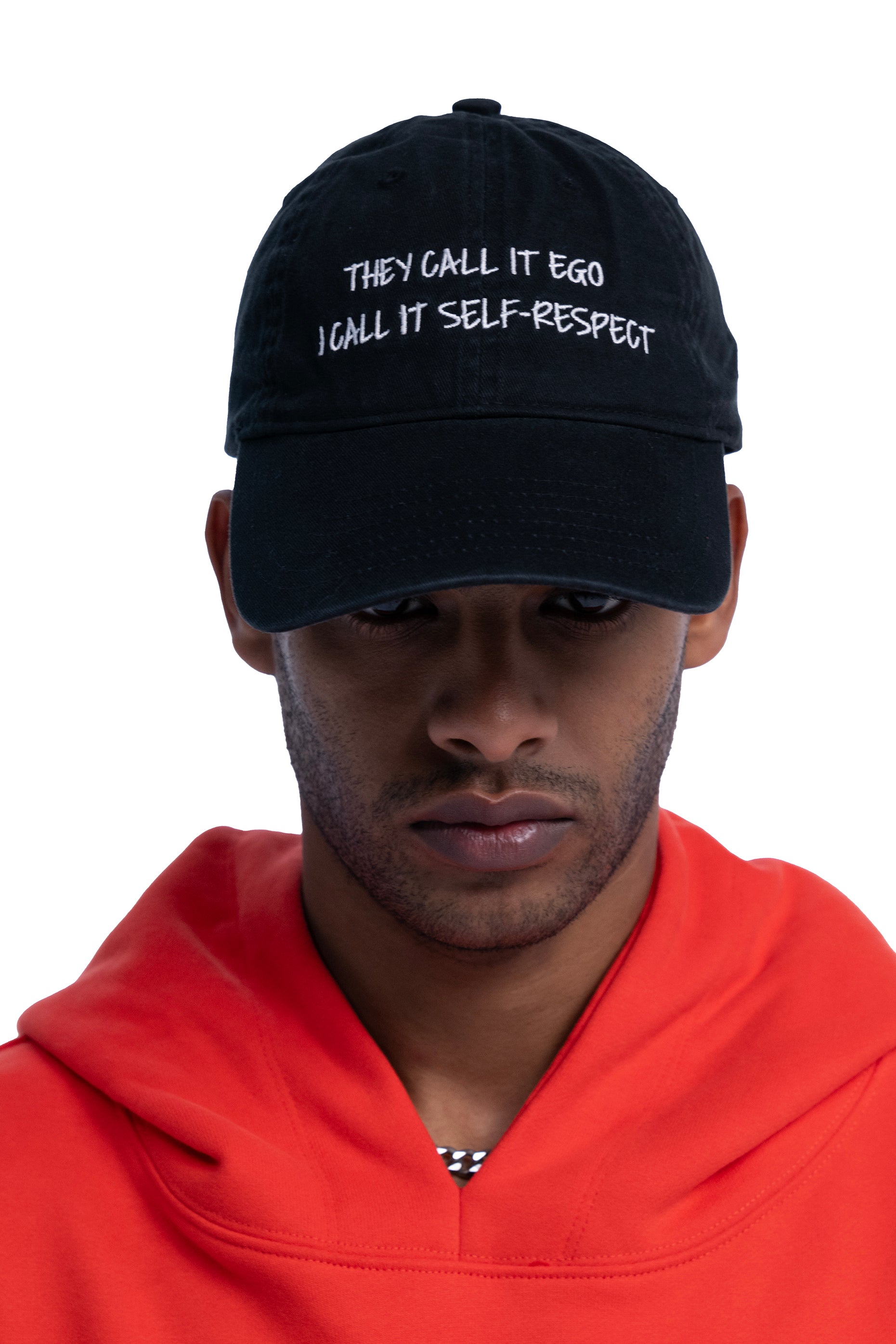 EGO VS SELF-RESPECT EMBROIDERED CAP