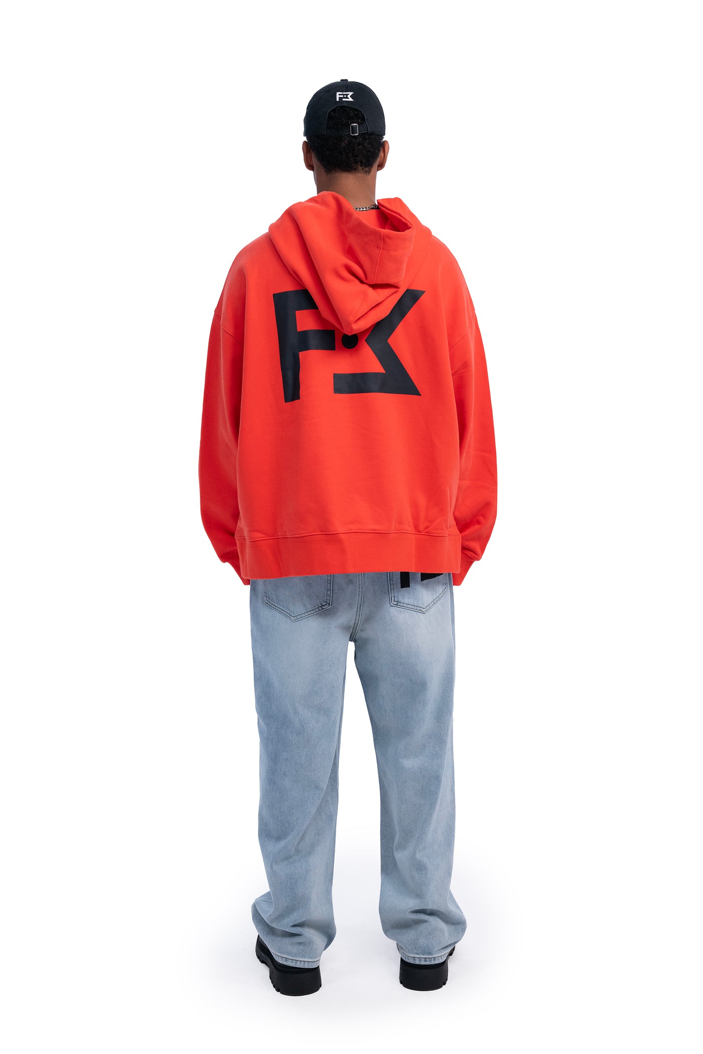 RADIANT RED BOUNDARIES OVERSIZED HOODIE