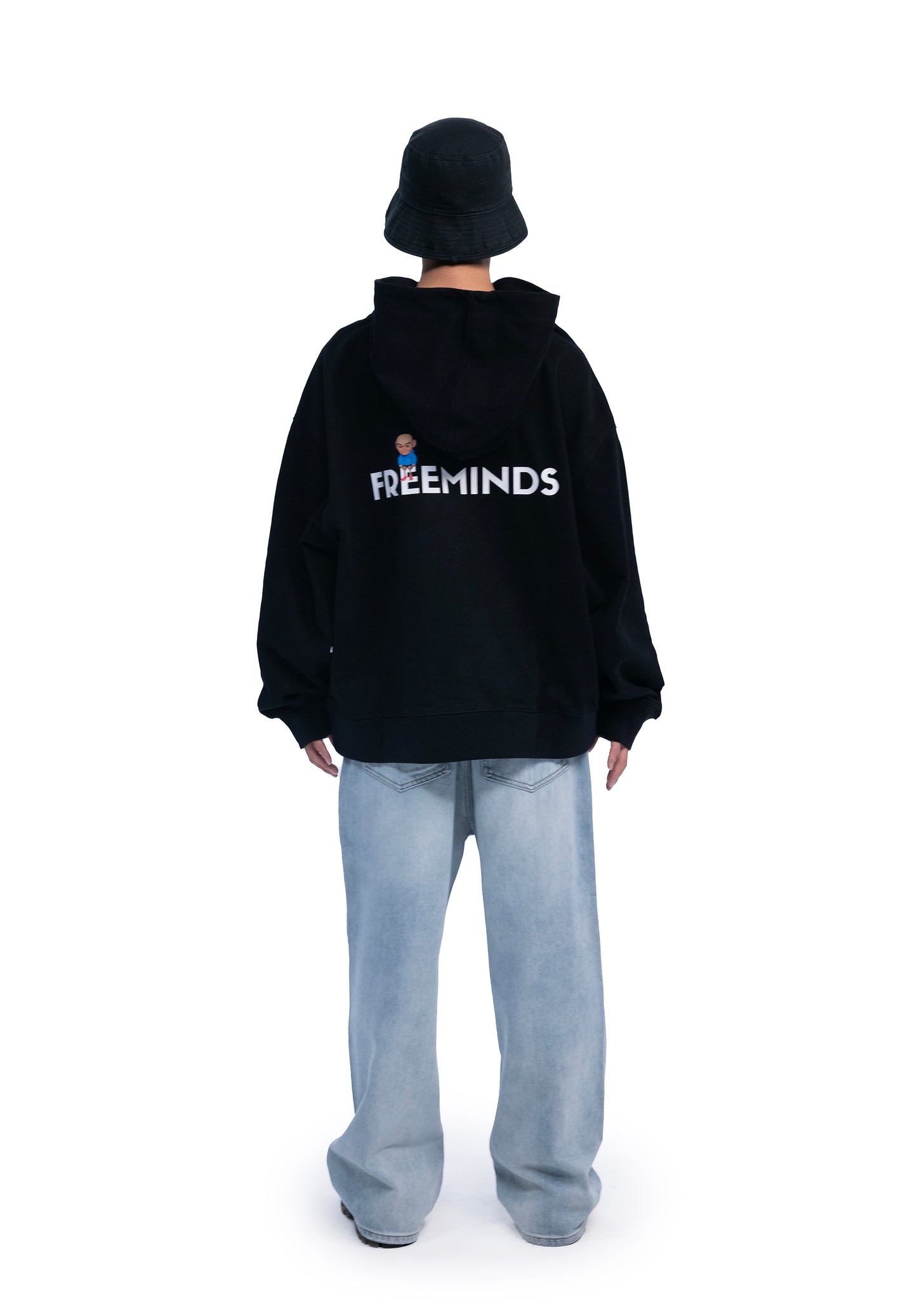 BLACK CONFIDENCE OVERSIZED HOODIE